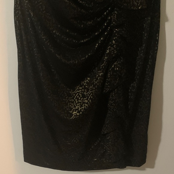 Black Label Shimmering Black Mini Dress - Picture 3 of 6